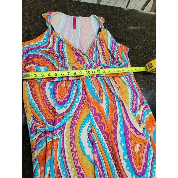 Heart Soul Women Multicolor Sweetheart Neck Sleeveless Casual Knee Length Dress - Picture 11 of 12